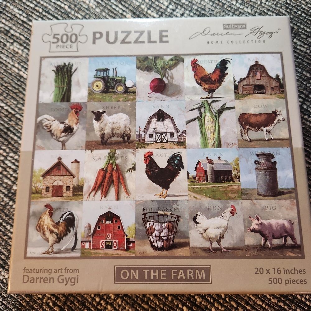 On The Farm 500 pc Jigsaw Puzzle